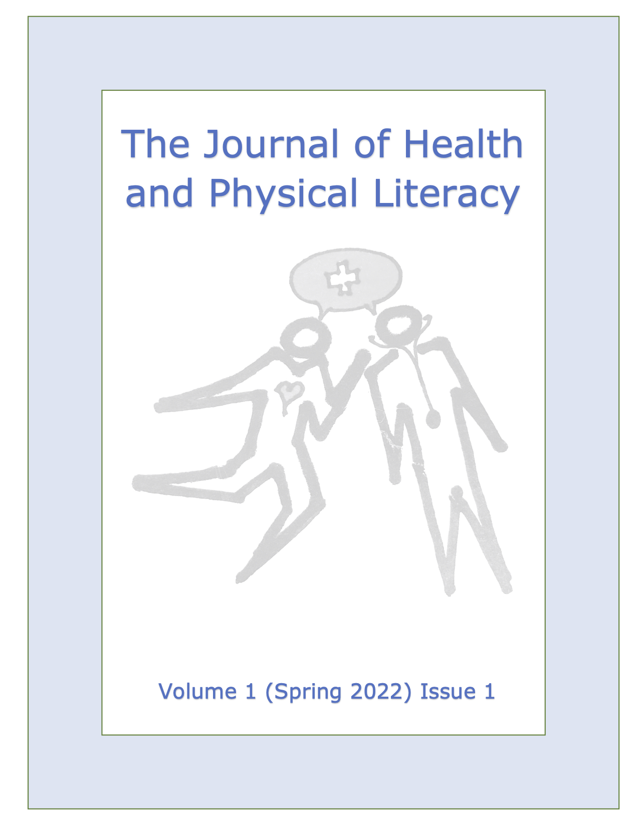 Image depicting a cartoon of physical activity and a cartoon of a health care provider speaking